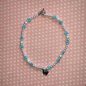🦋Blue Butterfly Beaded Necklace🦋